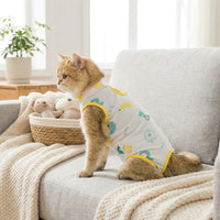 Pet Recovery Suit with Snap Buttons, Two-Legged Korean Style Surgery Suit and Spay Shirt