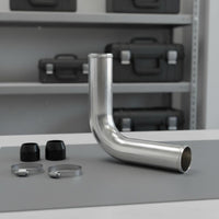 Polished Finish Car Intake Aluminum Pipe Bead Rolled Universal Intake Hose Rust-Resistant Vehicle Component Customizable for Engine Bay