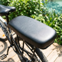 Easy to Install Passenger Seat with Mounting Base Sturdy Cycle Rear Seat Cushion Sturdy Bike Rear Rack Pad Soft for Passengers
