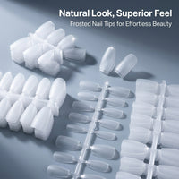 Short Coffin False Nails for Home Manicure, Artificial for Technicians Design, 100 Pieces Butterfly Pattern Trapezoid Shape