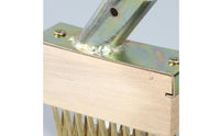 Hard Bristles Steel Wire Weeding Brush Solid Wood Block Long Handle Vegetation Brush Heavy Duty Patio Crevice Cleaner Long-Lasting Construction for Gardeners, Homeowners, Garden, Pavement Cracks, Driveway