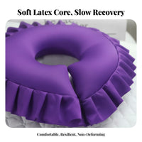 Beauty Bed Face Pillow Ergonomic Face down Massage Pillow Washable Cover Prone Positioning Cushion for Estheticians, Clients, Spas, Home