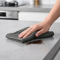 Highly Absorbent Microfibre Cloth and Weave Dish Cloths, Reusable Kitchen Towel for Glass, 25cm x 25cm Streak Cleaning