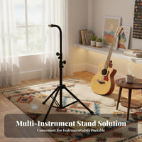Portable Bar Chimes Stand Easy to Assemble Wind Chime Tripod Stand Anti-Slip Feet Floor Standing Chime Mount for Percussionists, Music Students, Stage Performance, Orchestra, Studio Recording, Rehearsal