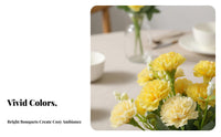 Korean Design Carnation Spray Realistic Appearance Artificial Carnation Bouquet Artificial Carnations for Event Planners, Photography Prop