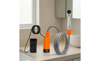 Electric Camping Shower Handheld Shower with Submersible Pump Chargeable for , Journeyers, Outdoor Washing, Car Trips