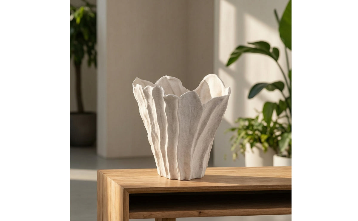 Ceramic Vase Handcrafted Sculptural Vase Decorative Vessel for Interior Designers, Homeowners, Entryway, Public Lobby