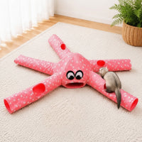 Ferret Tunnel Cozy Bed Tentacled Tunnel Bed Soft Small Animal for Ferrets, Guinea Pigs, Floor, Playpen, Cage