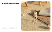 1:64 Scale Female Figure Hand Painted 1/64 Scale Female Figurine Highly Detailed Swimsuit Girl Miniature for Hobbyists, Adults