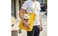 Head-out Pet Tote Bag Portable Small Pet Carrying Tote Breathable Material Cat Carrier Purse for Veterinarian Visits, Outdoor, Shopping