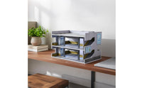 1:64 Scale Parking Garage Model  Realistic Details Japanese Parking Building Model USB Powered  Car Display Case for Desk