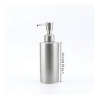Stainless Steel Lotion Bottle Brushed Bottle with Pump Minimalist Dispenser with Pump Refillable for Bathroom, Shower, Kitchen Sink