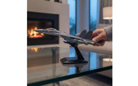 1:100 Su-35 Fighter Jet Model Pre-Assembled Diecast Alloy Airplane Model Highly Detailed for Enthusiasts, Desk