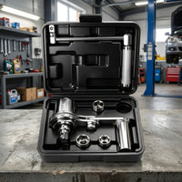 Gear-Driven Tire Lug Wrench with Case Non-Slip Detachable Lug Wrench High-Leverage Tool Long-Lasting for Drivers, Garage