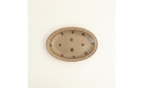 Oval Serving Plate Elegant Speckled Plate Handcrafted Dishware for Dessert, Coffee Break