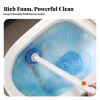 Toilet Brush Set Flexible Head Wall Mounted Toilet Bowl Cleaner Scratch for Washroom