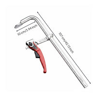 2 Pieces Industrial Grade Ratchet F Clamp Thickened Design Woodworking Clamp Heavy Duty for Woodworkers, Metalworkers, Workshop