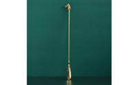 Brass Shoehorn with Horse Heads Vintage Style Shoe Inserter with Horse Heads Handle Polished Gold Long-Handled Shoehorn Hanging Loop