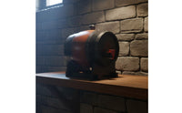 Wooden Grape Barrel with Decorative Faucet Retro Beer Keg Tabletop Spirits Dispenser for Restaurant