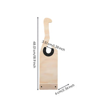 Wooden Barbell Holder Anti-Slip Grip Weight Training Bar Holder Easy Loading Workout Equipment Storage for Gym Users