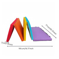 Folding Gymnastics Mat Wear-Resistant Foldable Dance Mat Exercise Equipment for Gym
