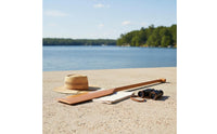 Traditional Boat Paddle Handmade Dense Wood Kayak Paddle Wooden Boat Oar Lightweight Boating Gear for Training
