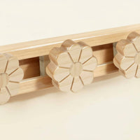 Flower Hook Rack Rounded Corners Sliding Hook Rack Mounting Hardware Home Decor