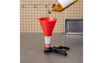 Adjustable Oil Funnel Quick Refueling Oil Change Funnel Transparent Body