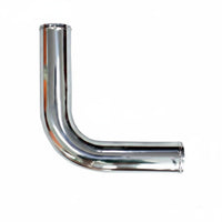 Polished Finish Car Intake Aluminum Pipe Bead Rolled Universal Intake Hose Rust-Resistant Vehicle Component Customizable for Engine Bay