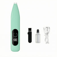 Rechargeable Paw Hair Trimmer LED Light Feline Paw Trimmer Digital Display Grooming Clipper Slim Pen-Like