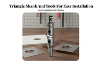 6 Pieces Alloy Hole Opener High Hardness Set Wear Resistant Metal Cutting Boring Tool for DIY Enthusiasts, Home Renovation, Carpentry, Garage