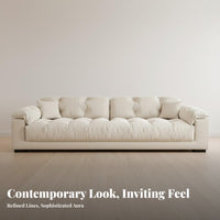 Cumulus Sofa Elephant Ear Armrests Living Room Furniture Modern Minimalist aesthetic Couch for Apartment Dwellers, Families, Small Spaces, Lounge Area, Home