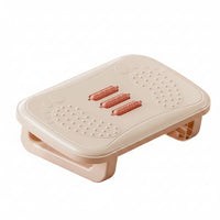 Foot Stool with Textured Platform Foldable Folding Foot Stool Plastic Footrest Non-Slip Footstool Collapsible for Office Workers