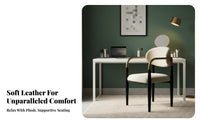 Modern Minimalist design Curved rear Dining Chair Italian-inspired by home decor design Furniture Comfortable Soft Padding adaptable for residents, Interior Designers, Adults, Reception Area, Living Room, Bedroom, Kitchen