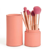 7 Make-Up Brushes & Tools with, Synthetic Bristles Cosmetic for Daily Foundation Powder Eyeshadow Blush Kit for Travel, Gift Set