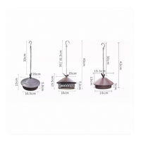 Bird Finial Hanging Bug Coil Holder Openwork Iron Bug Coil Holder Perforated Ash Catcher Ventilated for Garden, Camping