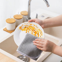 Textured Pattern Microfibre Cloth, 30x40cm Car Drying Towel for Glass and Furniture, High Absorbency Microfibre Cloth for Household