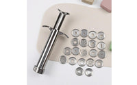 Smooth Silver Finish Stainless Steel Clay Extruder Easy to Clean Hand-Operated Clay Extruder Long-Lasting Extrusion Tool Heavy Duty for DIY Crafters