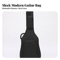 Thickened Oxford Cloth 41-Inch Acoustic Guitar Bag Splash-Resistant Padded Acoustic Guitar Bag Full-Length Neck Support
