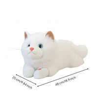 Soft Animal Cat Fuzzy Stuffed Cat Soft Toy for Bedtime, Playroom