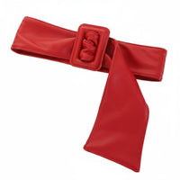 Square Buckle Waist Belt Simple Wide Tie Belt Comfortable Sleek & Stylish Accessory for Women