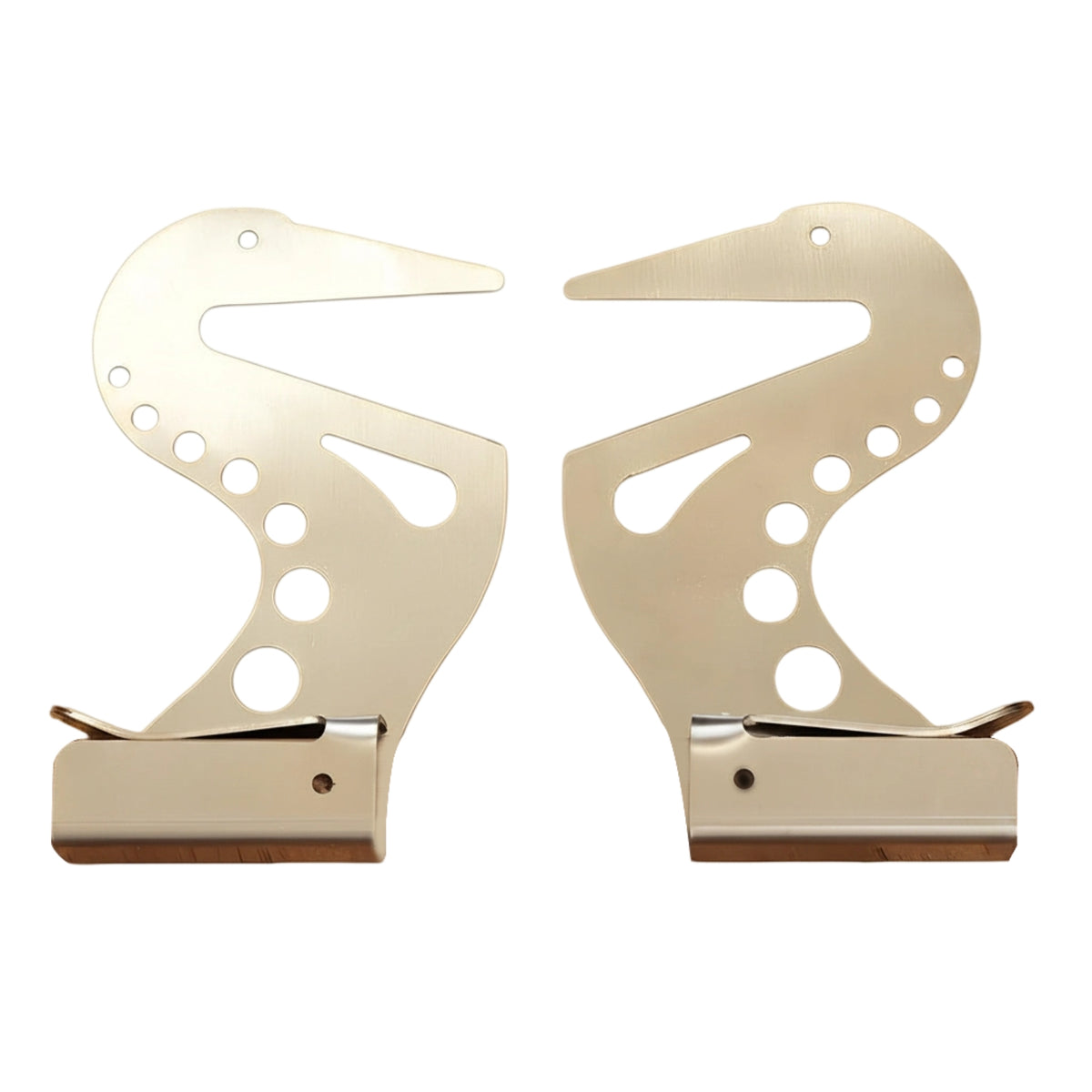 Adjustable Artist Hand Rest Bridge Curved Metal Artist Bridge Hand Rest Clamp Brackets Art Supply Round Adjustment Holes for Artists, Drawing
