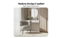 Shell rear Vanity Chair Light Luxury aesthetic Upholstered Stool Supportive rearrest dense Foam padding for Home Decorators