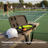 Pickleball Paddle Case Waterproof Pickleball Racket Holder Sports Equipment Storage Shoulder Strap Water-Resistant for Outdoor