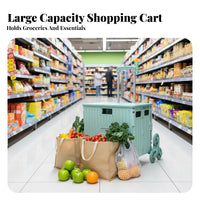 Lightweight Stair Climbing Grocery Cart Telescoping Handle Stair Climbing Shopping Cart Multi-Purpose Portable Folding Trolley Multifunctional for Shoppers, Apartment Dwellers, Stairs, Moving, Travel, Outdoor Activities