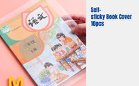 Removable Book Cover, Transparent Wrap, Matte Protective Skin, Multi-Size Set