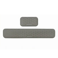 2 Pieces Cloth-Covered-Covered Memory Foam Wrist Rest Set Honeycomb Texture Keyboard and Mouse Wrist Rest Set Contoured Edges Computer Accessory Rounded