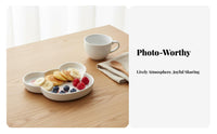 Cute Animal Breakfast Plate Instagrammable Animal Shaped Plate Easy to Clean Child Feeding Dish for Young Children, Parents, Mealtime, Everyday Use