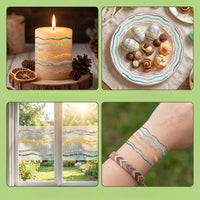 Easter Candle Sticker Multi Glitter Candle Tattoo for Crafters, Christmas, Holiday