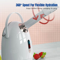 Nano Facial Hydration Device, Hot & Cold Dual Spray, 360° Rotating Head, Deep Moisture, Home & Salon